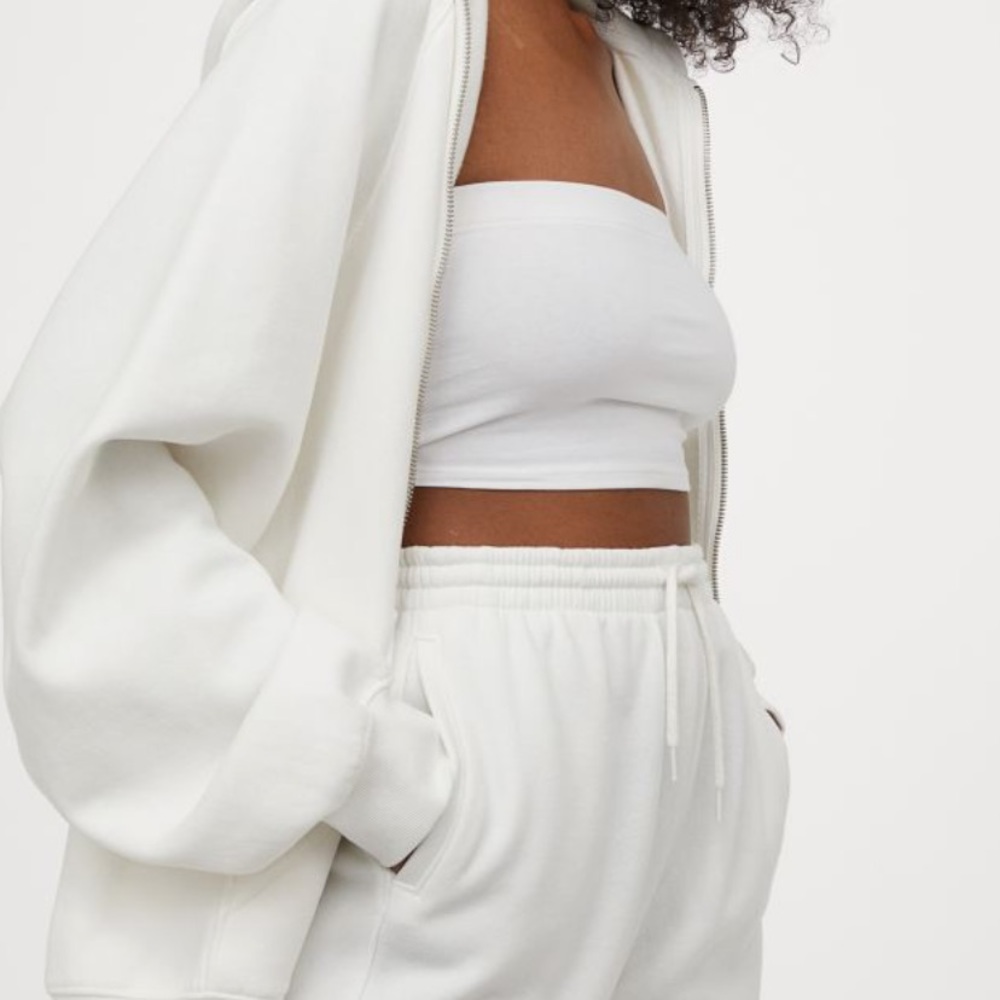 womens H&M white tube top size medium